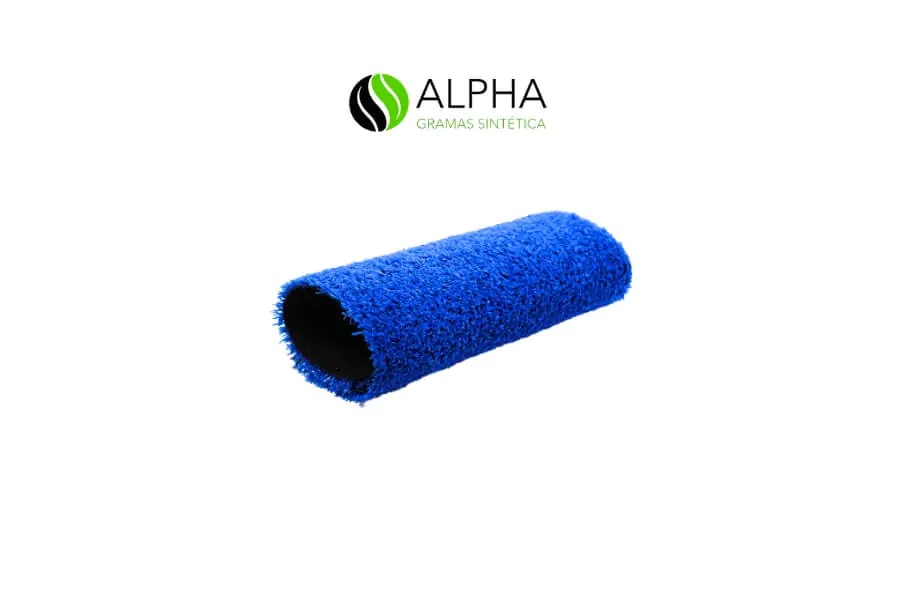Grama sintética colorida azul da linha Alpha Collors