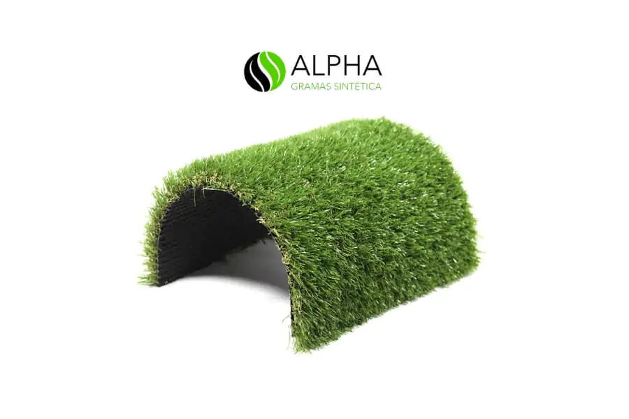 Rolo de grama sintética da linha Alpha Garden para jardim residencial